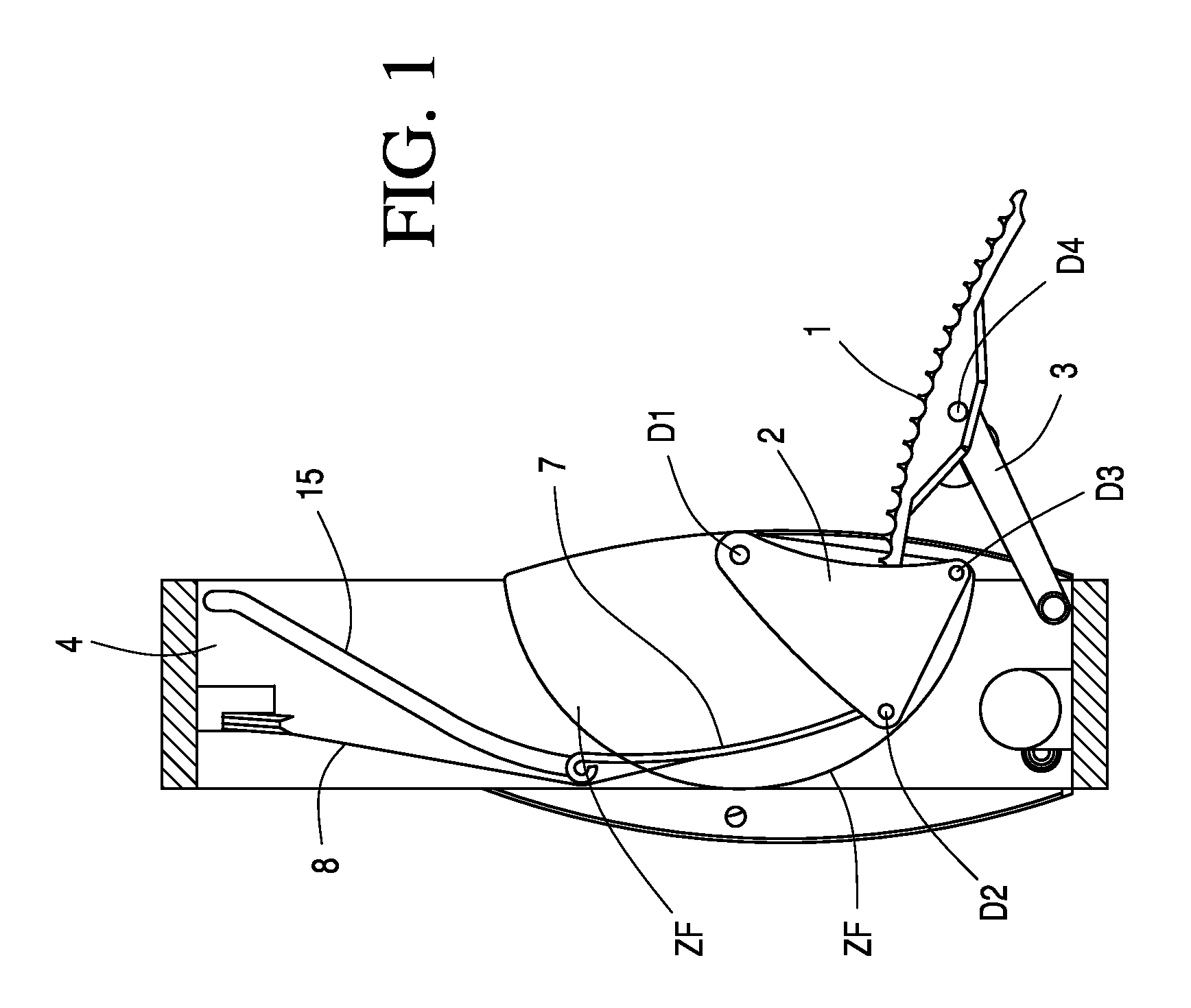 Foot-operated door opener, door and use