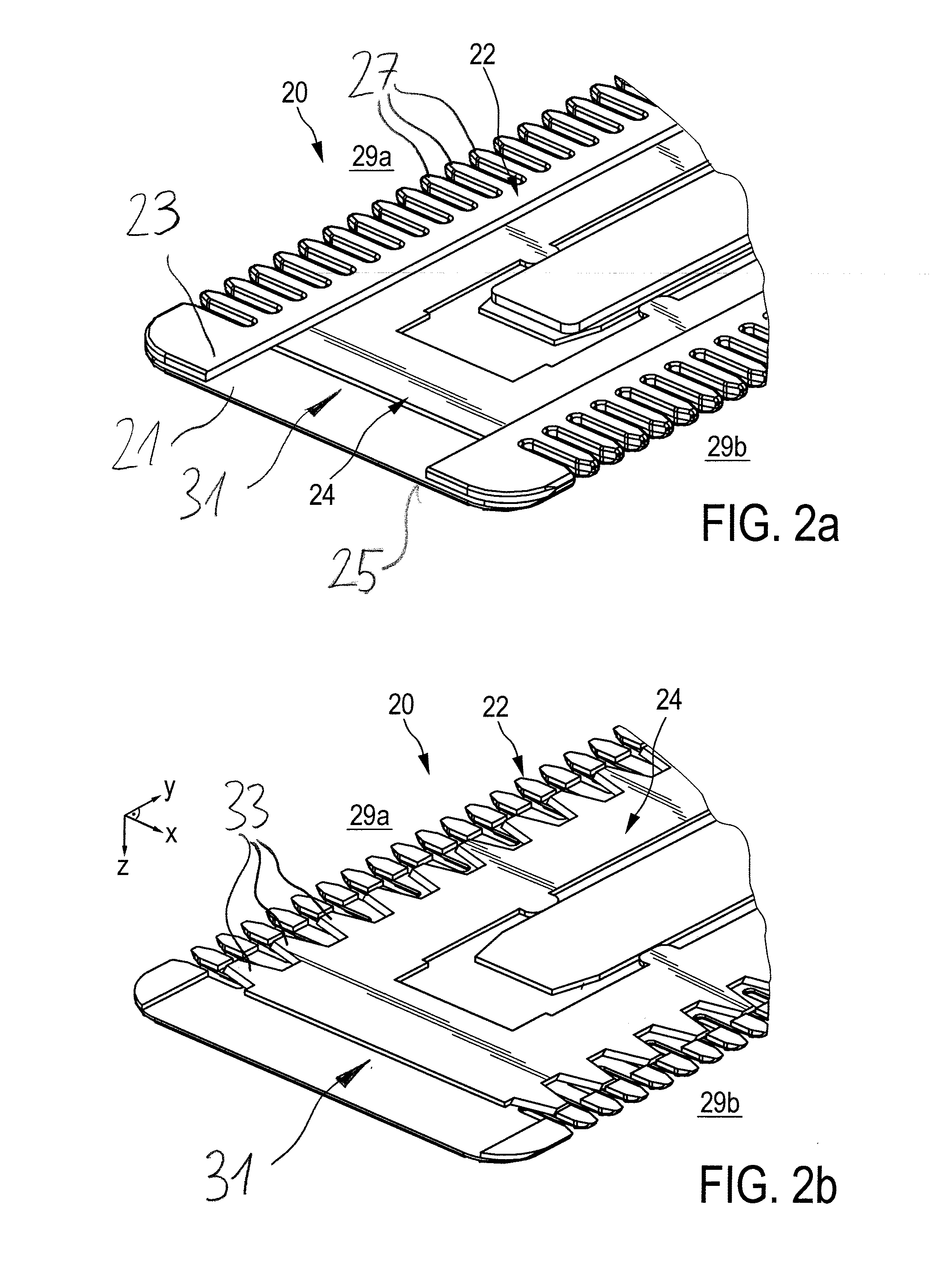 Mounting unit and hair cutting appliance