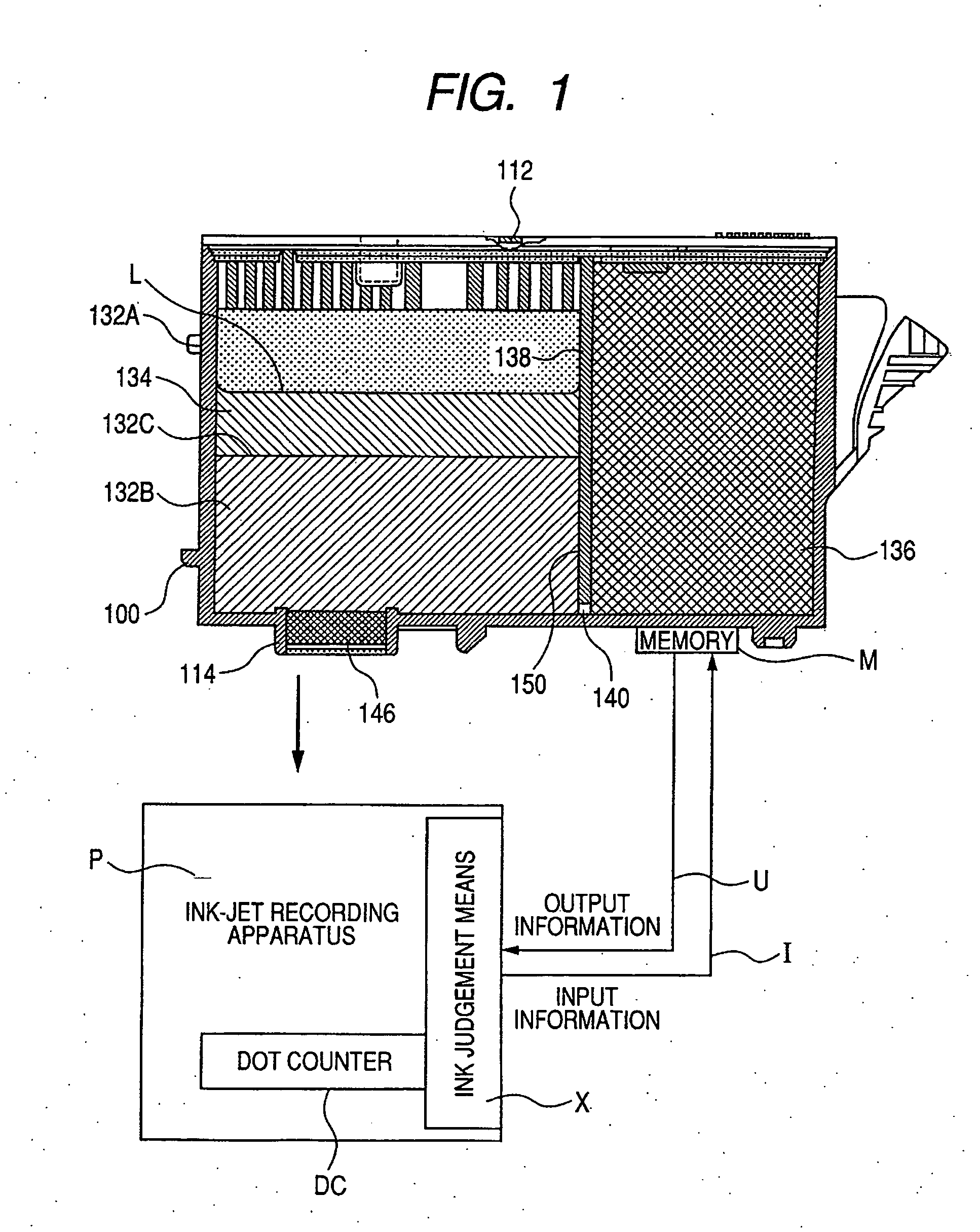 Ink tank, ink jet recording method, and ink tank regeneration process