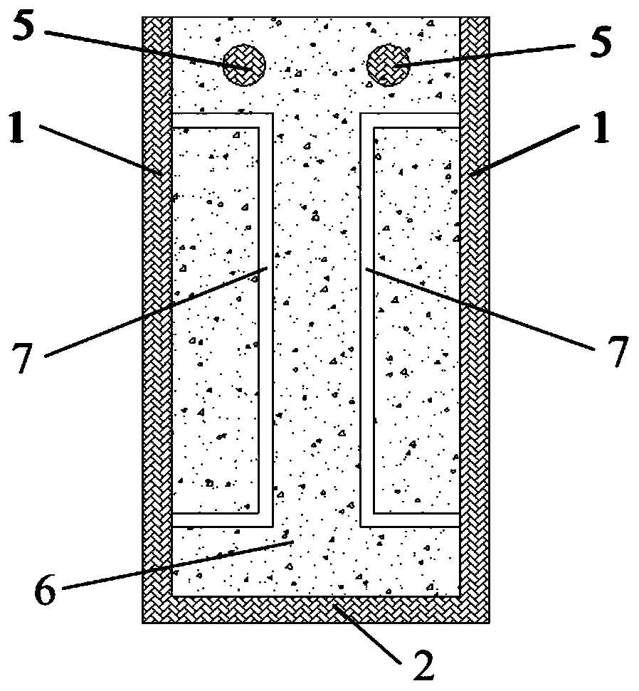 Prefabricated box-groove frp profile lightweight fiber sea sand concrete beam