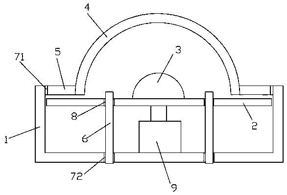 Integrated LED street lamp based on secondary optical light distribution design