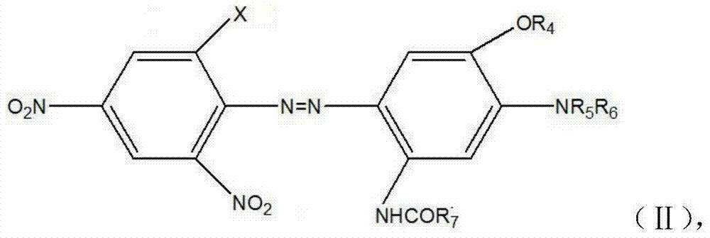 Disperse black azo dye mixture as well as preparation method and application thereof