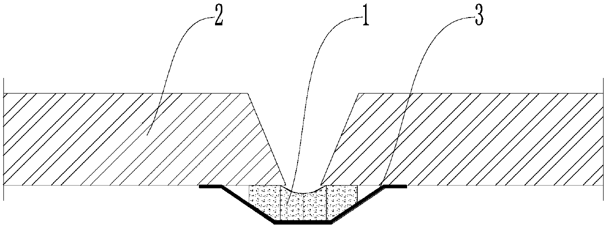 Construction method for ceramic backing for butt weld of steel box bridge