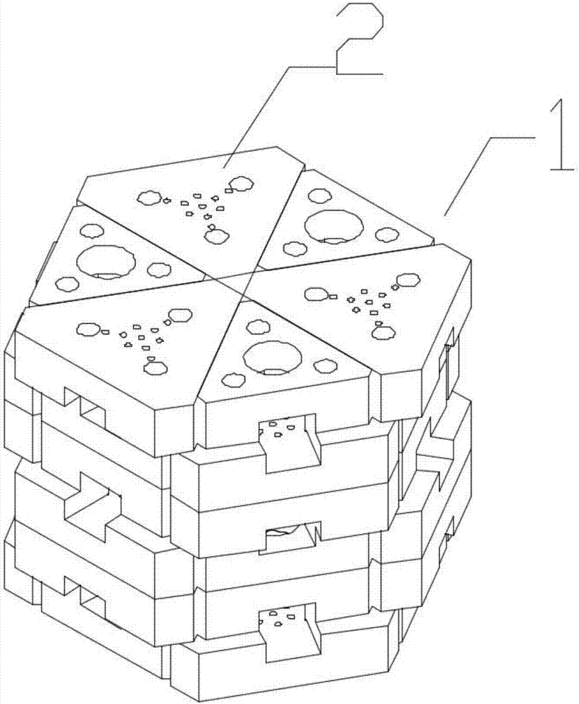 Inland river artificial fishing bank structure and design method thereof