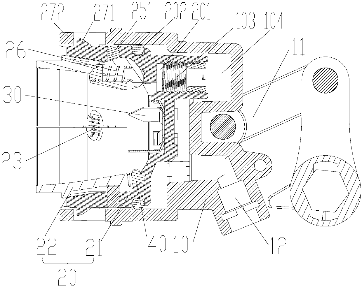 Capsule extraction mechanism and capsule coffee machine