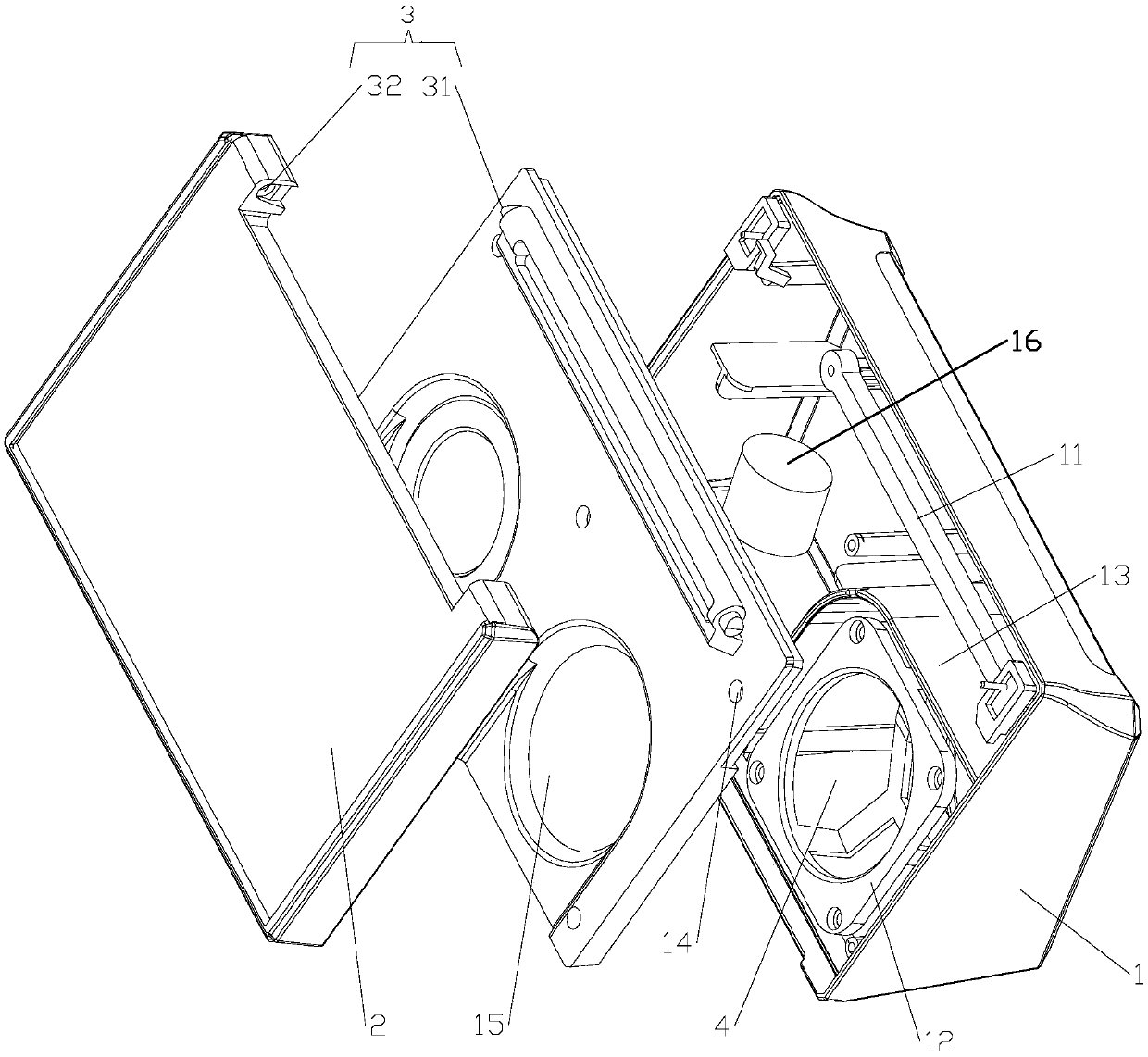 Voice broadcast device with emergency light function