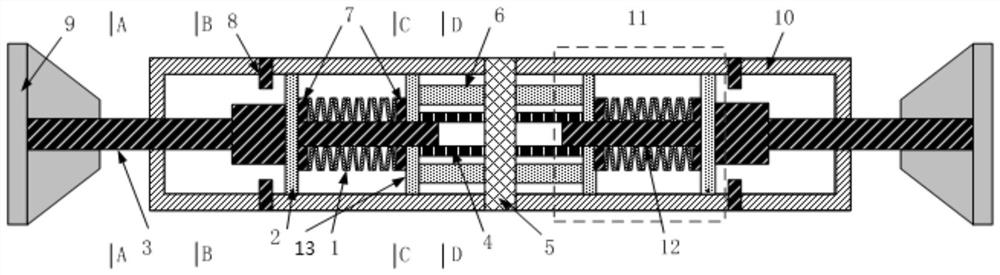 Self-resetting buckling-restrained brace and energy dissipation method thereof