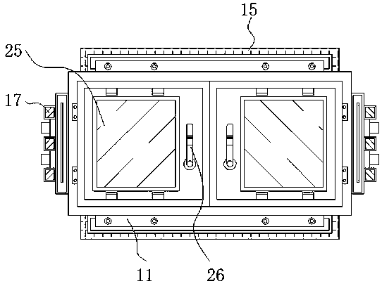 Intelligent window with indoor temperature monitoring function