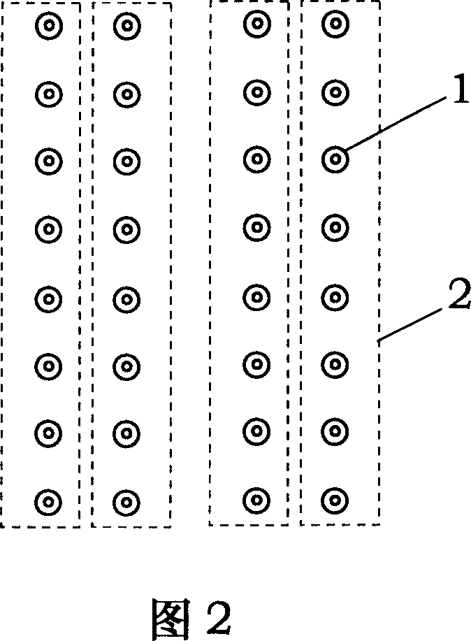 Double-tape close spacing afforested wood pruning method