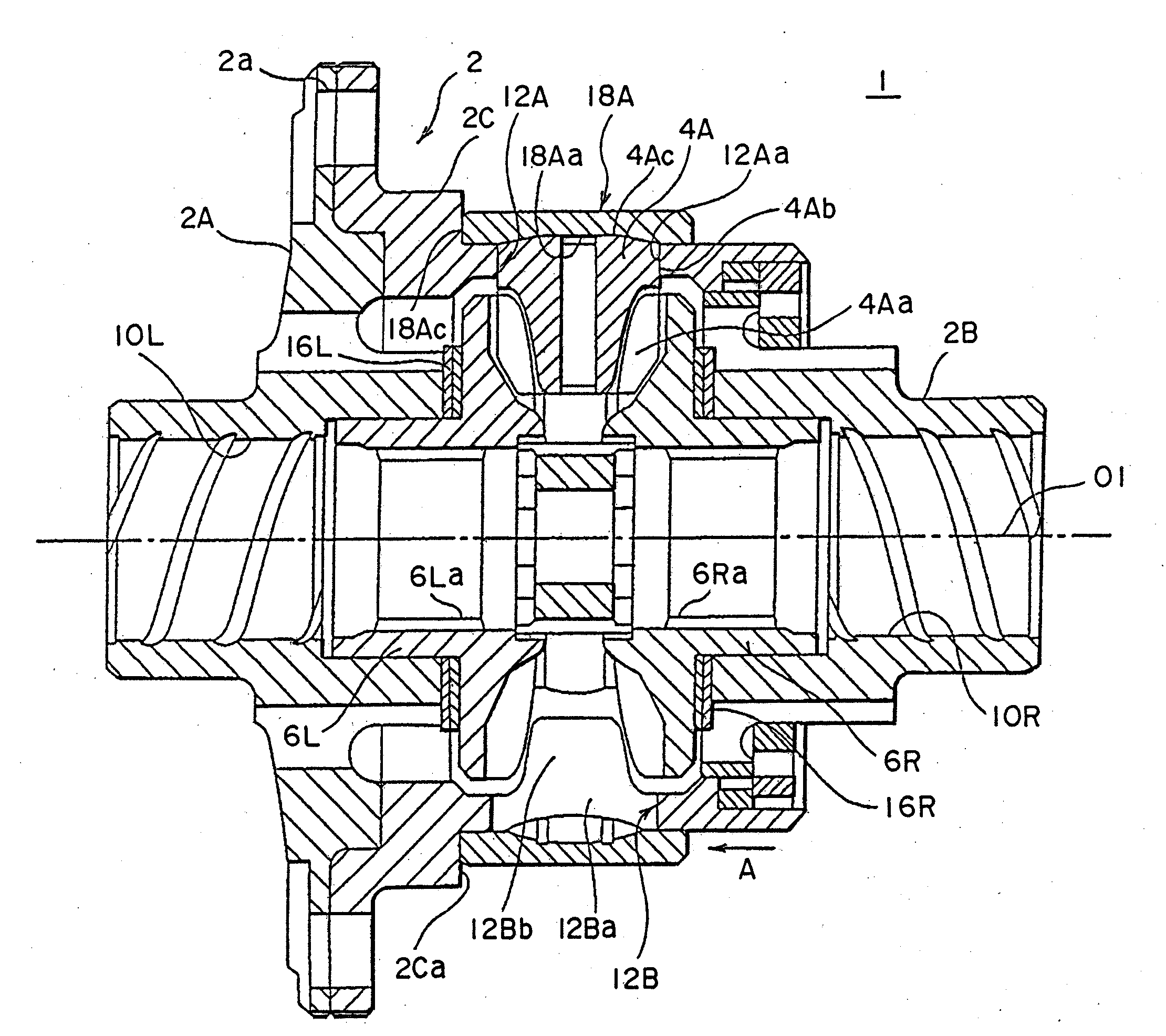 Differential Gearing for Vehicle