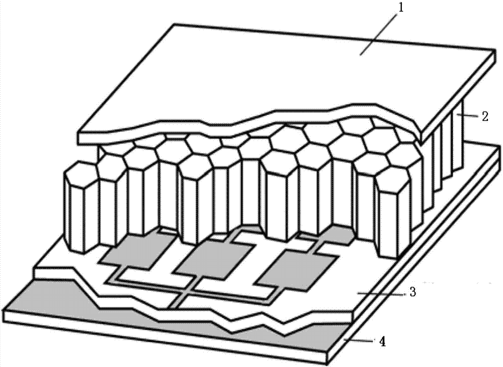 Forecasting method for influences, on electrical performances, of array surface morphology of conformal load-bearing microstrip antenna