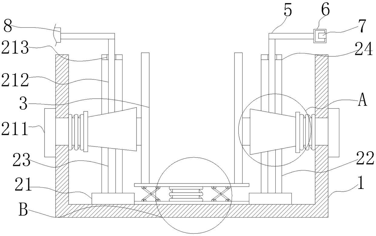 Anti-vibration device for new energy electric vehicle battery