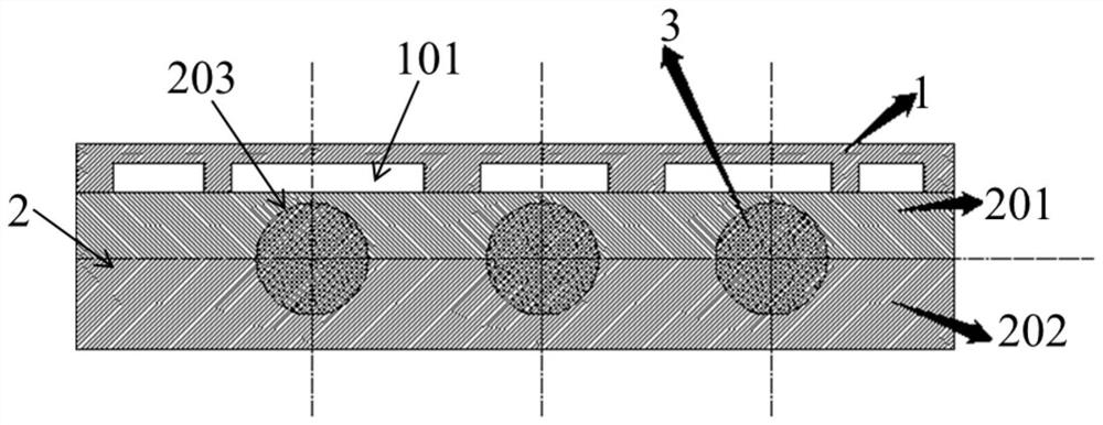 Semiconductor cooling and heating composite device and preparation method and application thereof