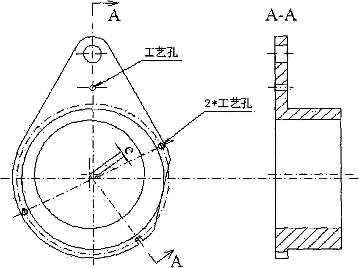 Eccentricity adjusting method and device for vertical numerically controlled grinder to process eccentric orifice