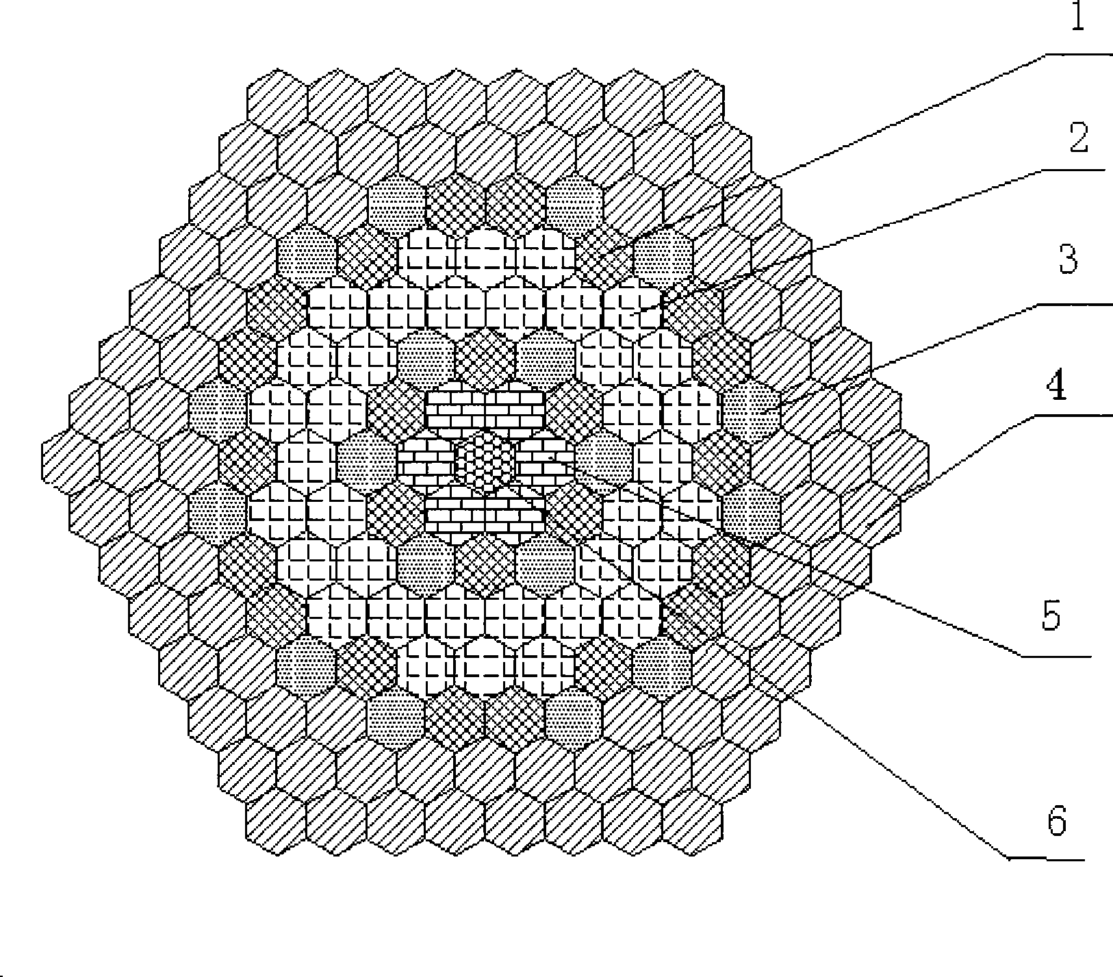 Nuclear reactor core capable of improving neutron flux rate