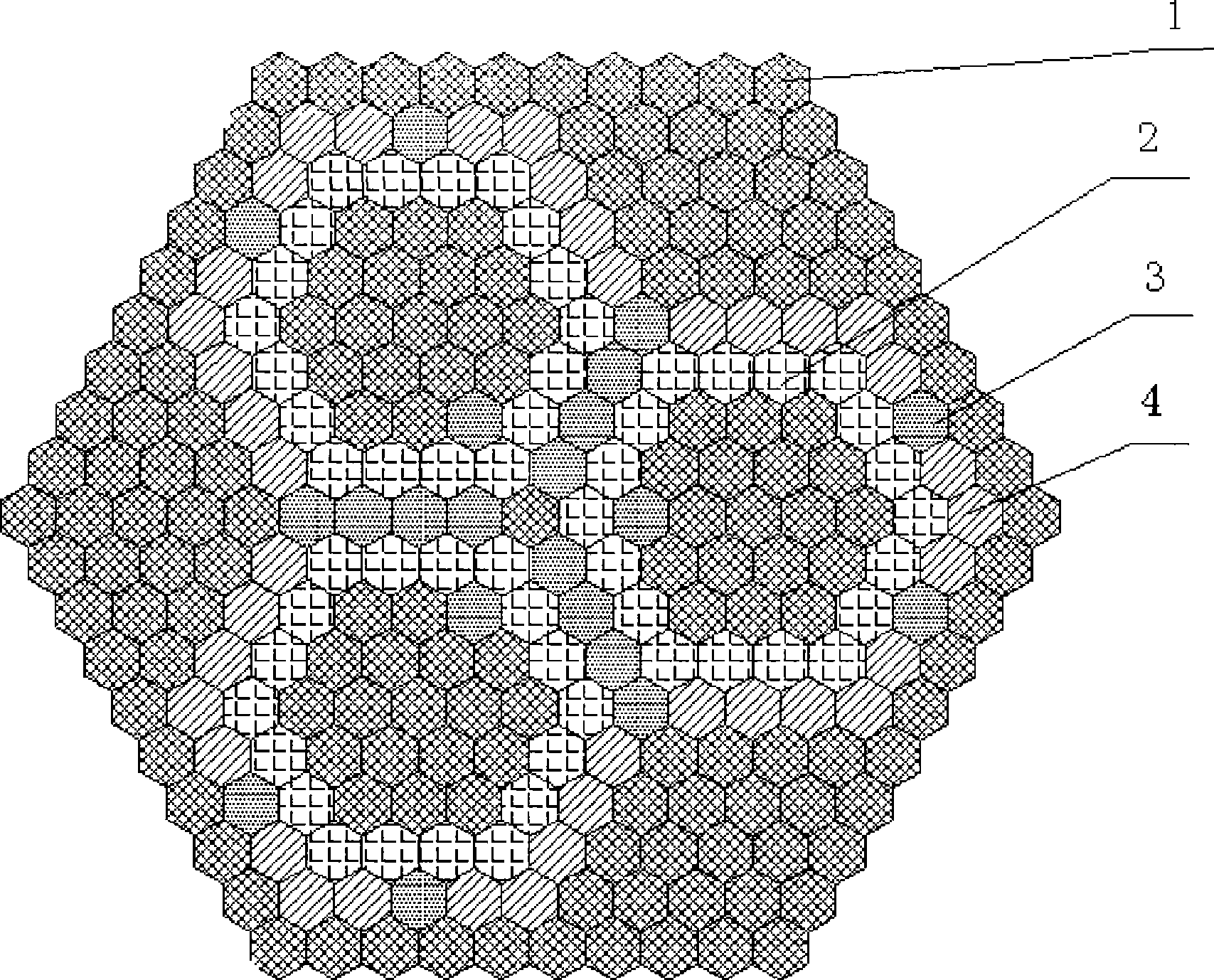 Nuclear reactor core capable of improving neutron flux rate