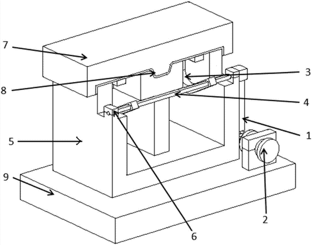 Swinging material retreating device