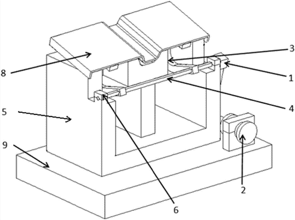 Swinging material retreating device