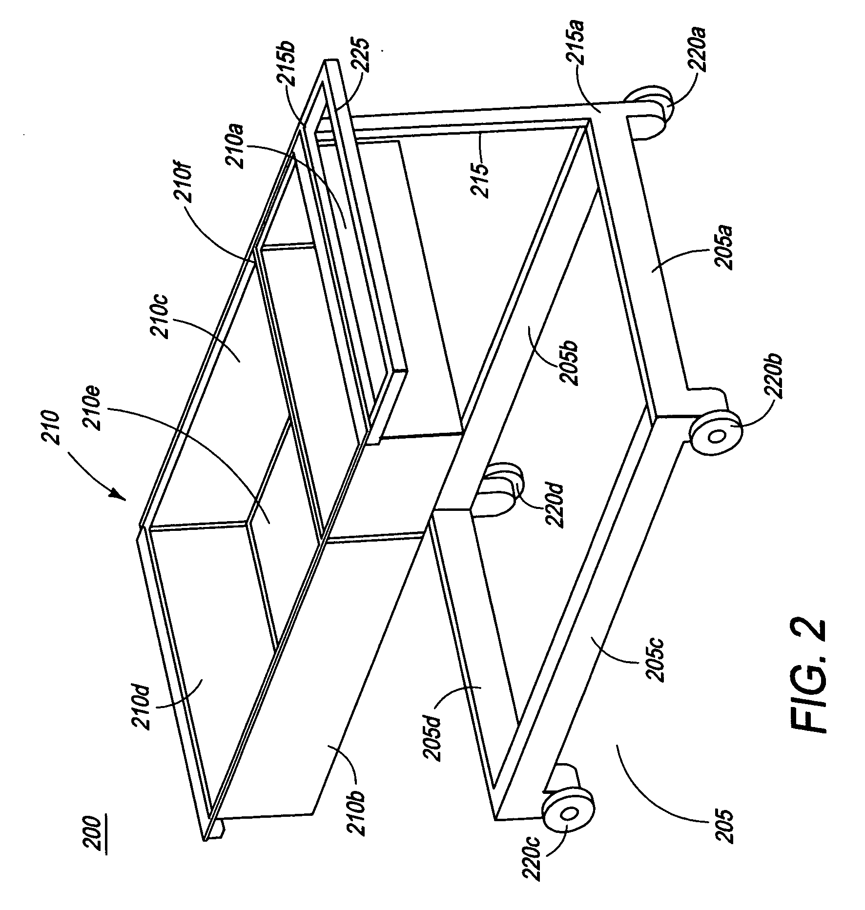 Integrated carry-on baggage cart and passenger screening station