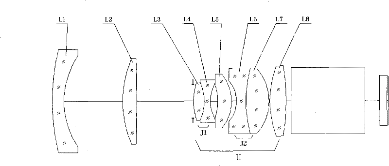 Image space telecentric projection camera lens