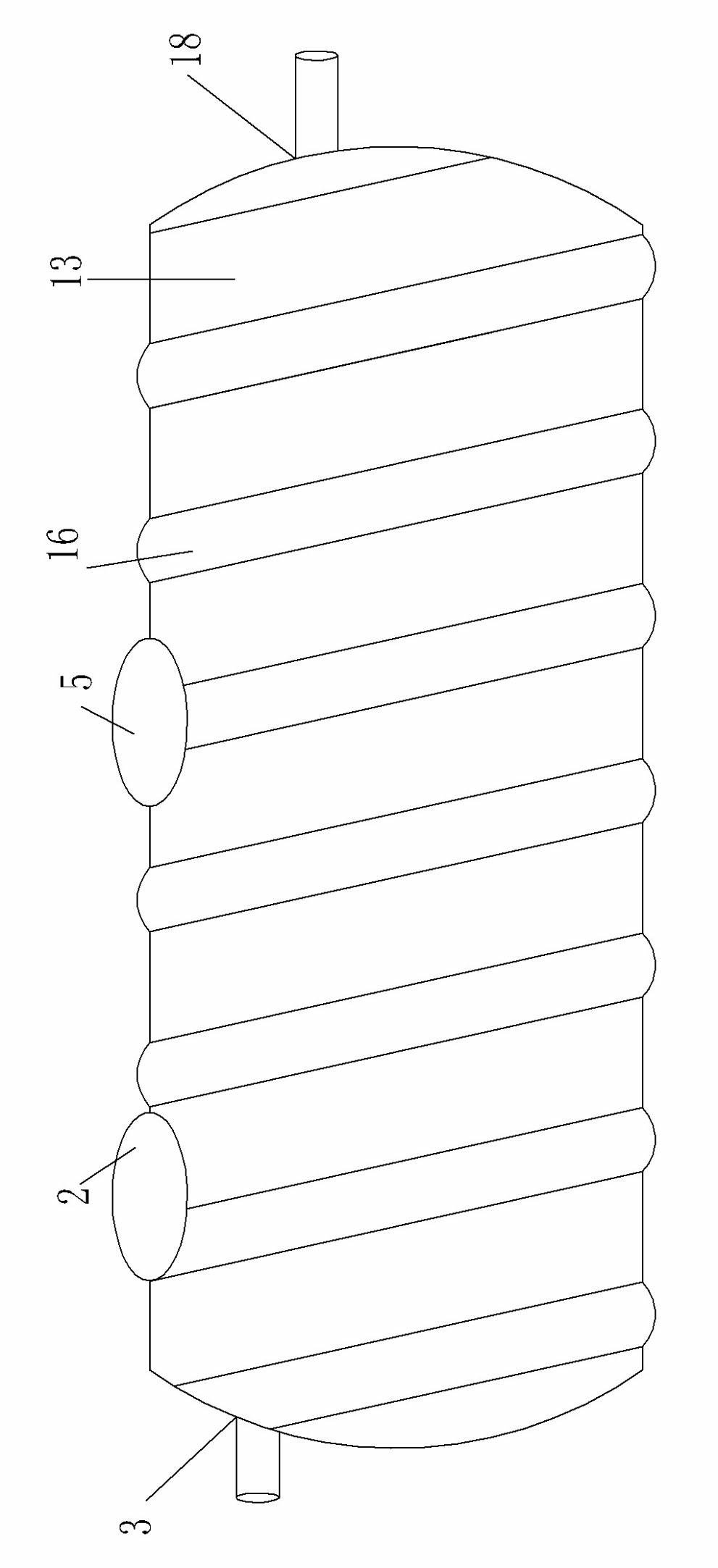 Slag removal and oil separation tank