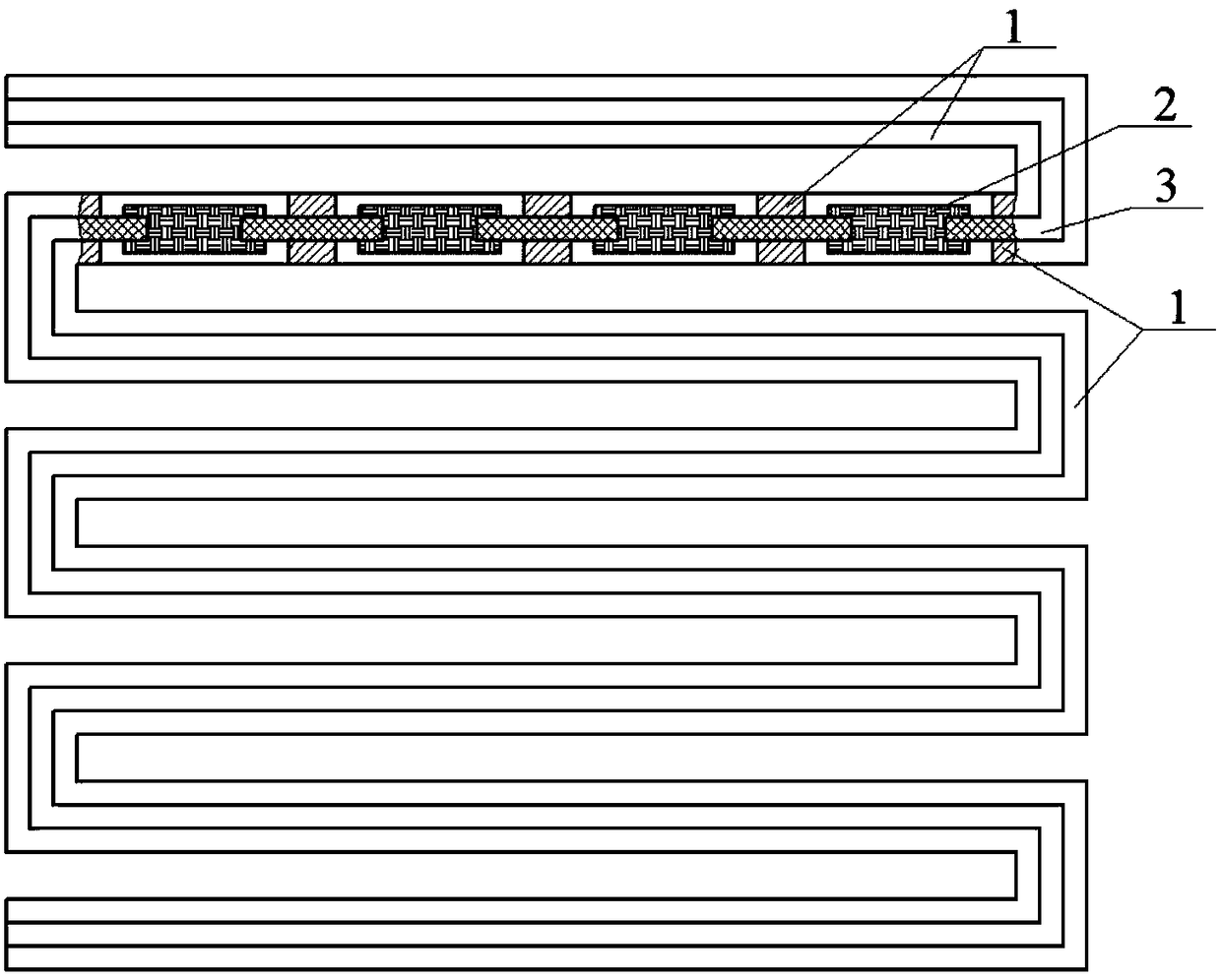 An acoustic metamaterial suspension vibration isolation structure