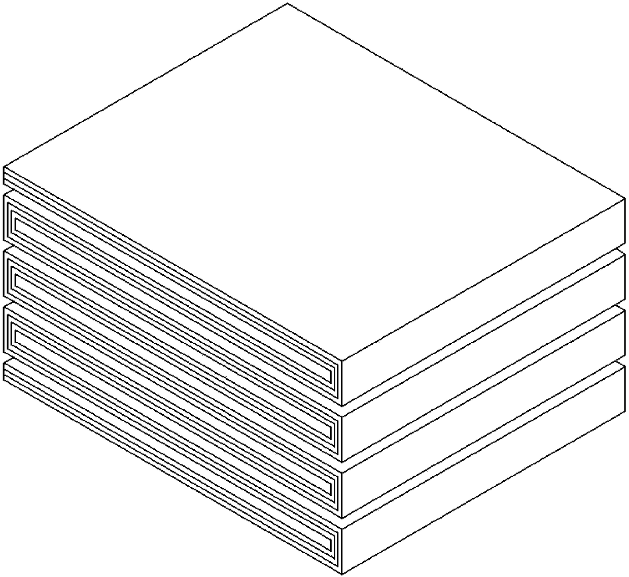 An acoustic metamaterial suspension vibration isolation structure