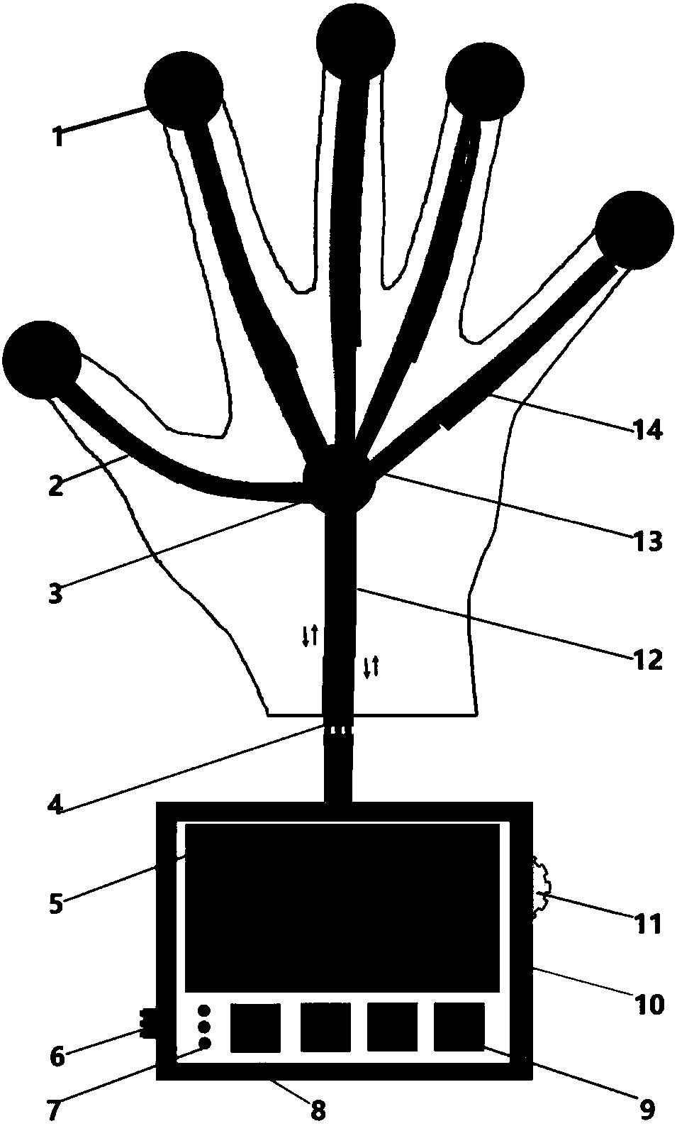 Pneumatic soft-body function rehabilitation glove