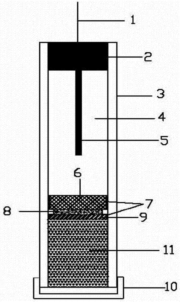 Pre-embedded reference electrode for monitoring corrosion of reinforced concrete, and manufacturing method