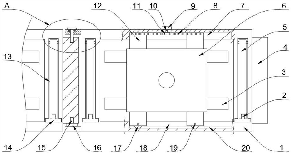 Formwork pouring device for building construction