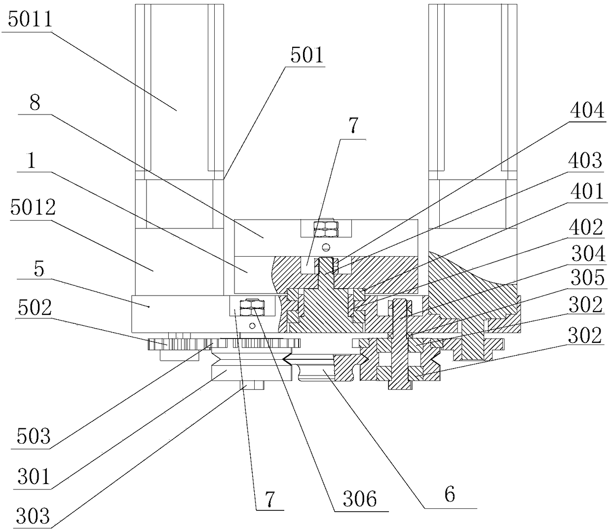 Self-driven guide rail trolley suitable for curve guide rail