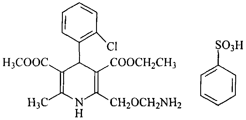 Amlodipine benzenesulfonate tablet and preparation method thereof