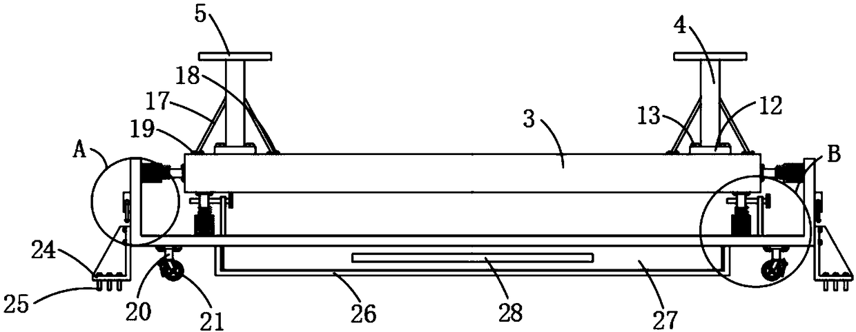 Damping support for textile machine