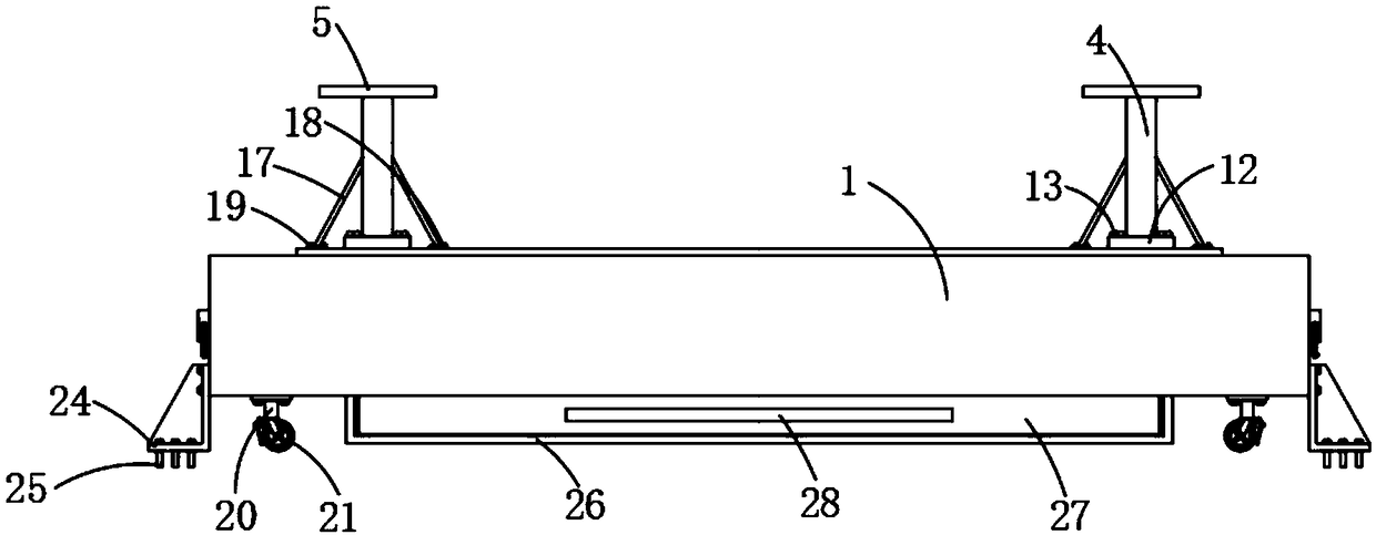 Damping support for textile machine