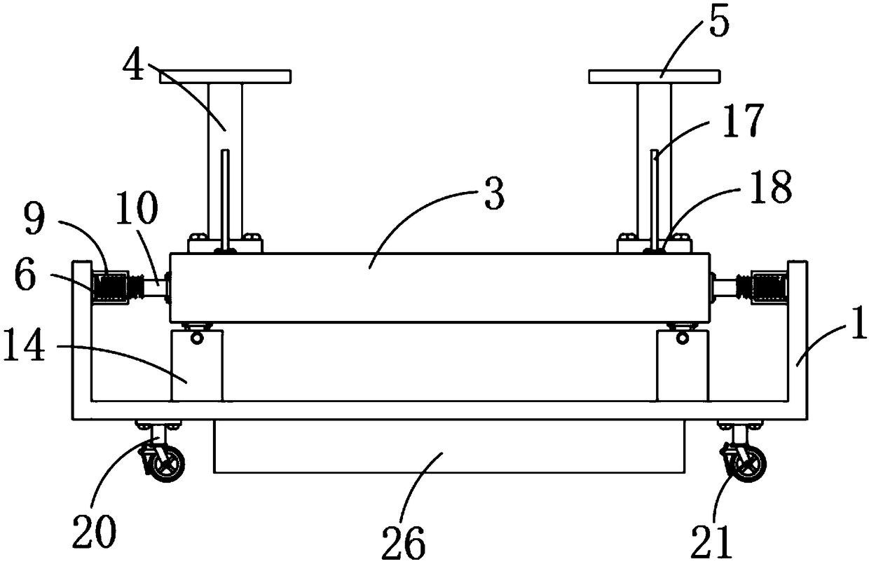 Damping support for textile machine