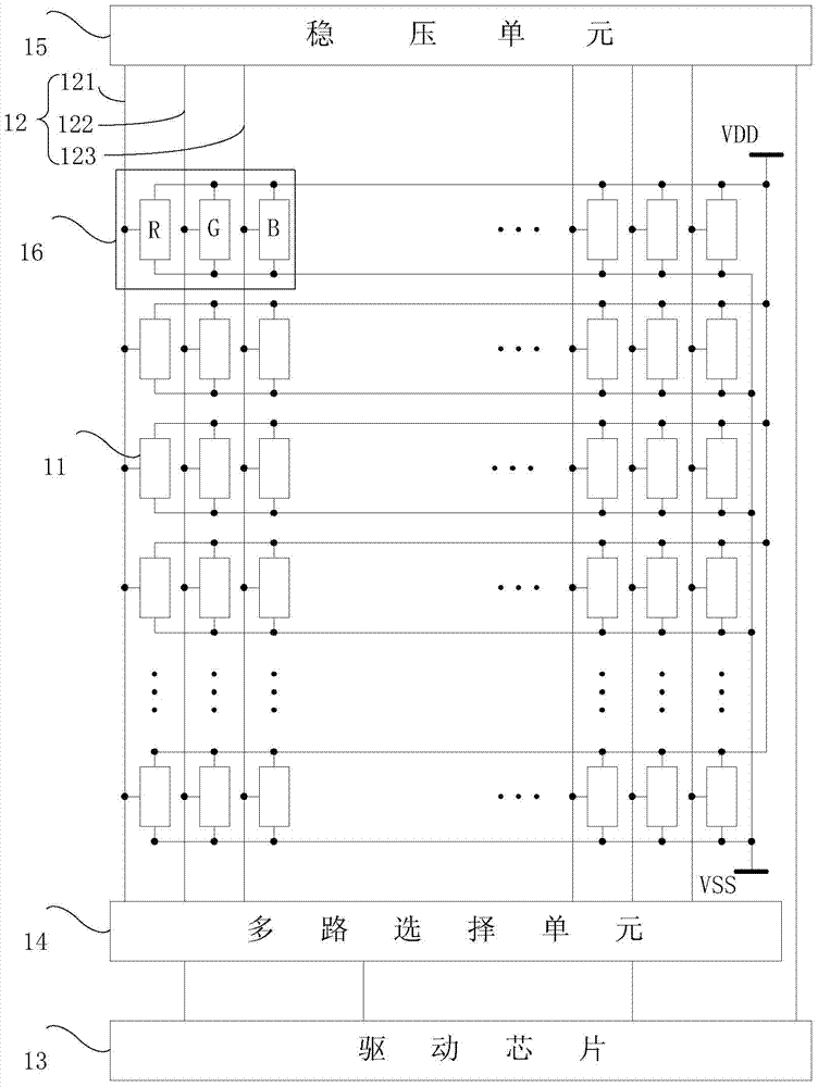 Active matrix/organic light emitting diode (AMOLED) display panel and organic light emitting display device