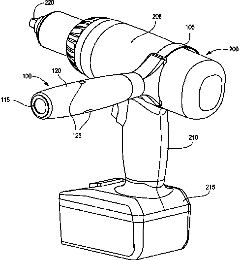 Auxiliary power tool handle