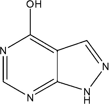 1-N-benzyl allopurinol derivative as well as preparation method and application thereof