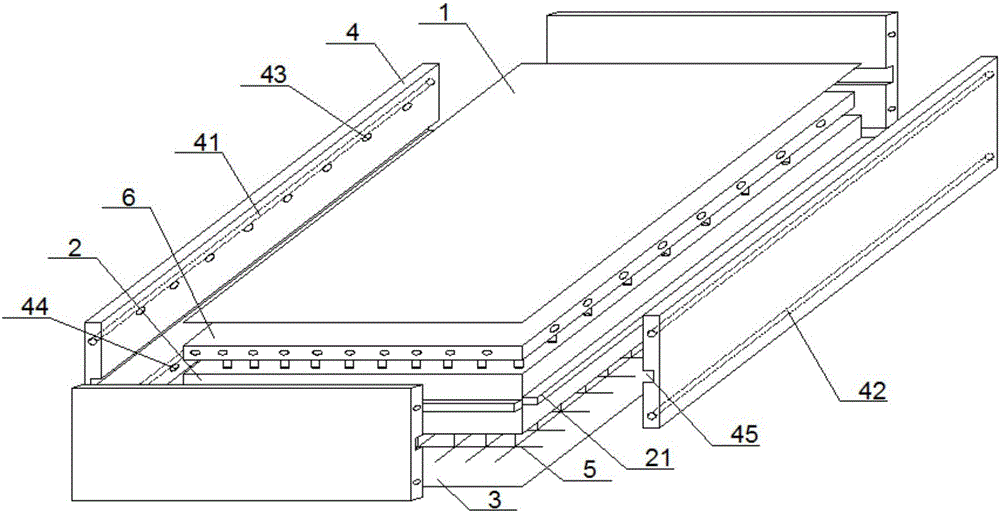 Composite floor base material