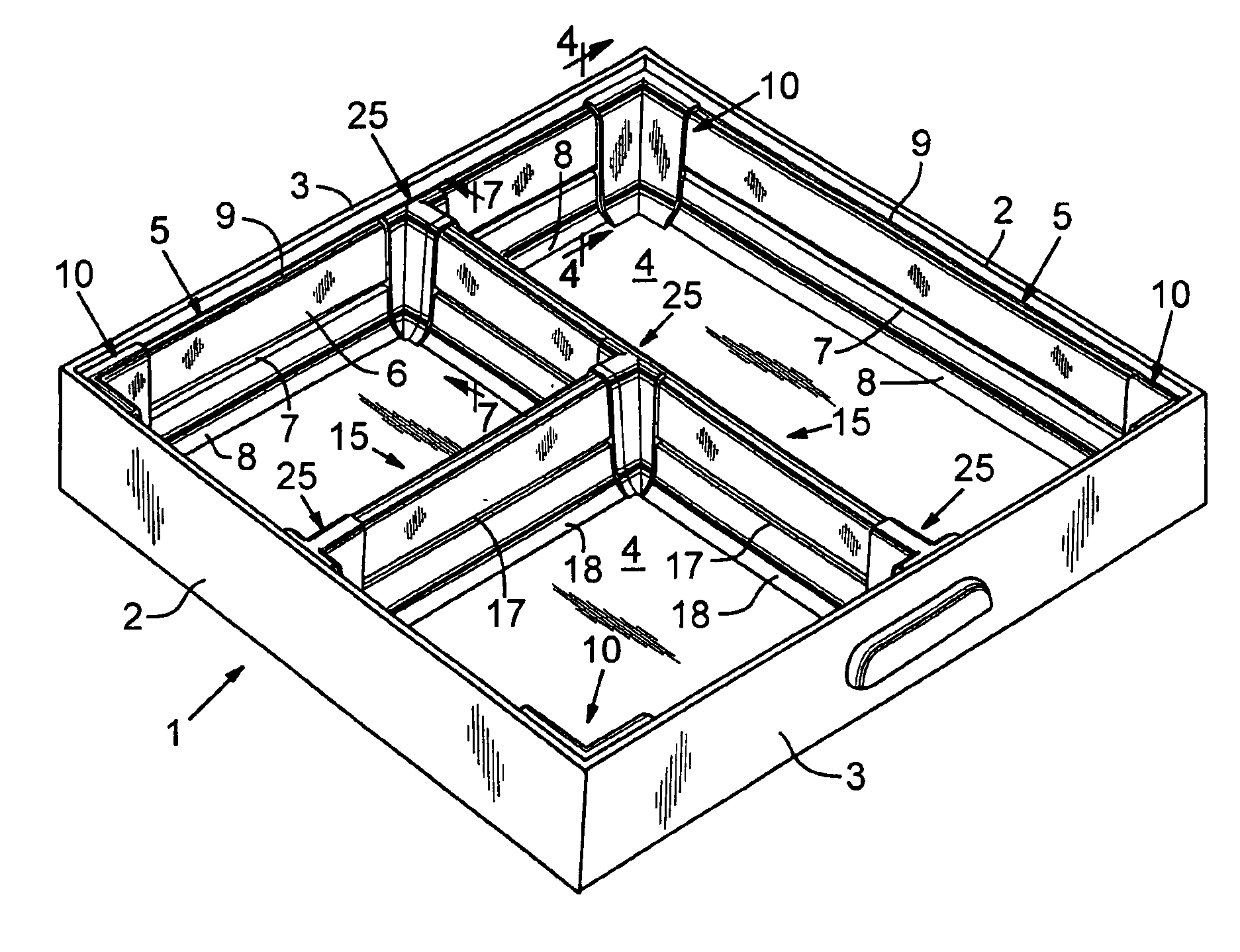 Divider assembly for a drawer