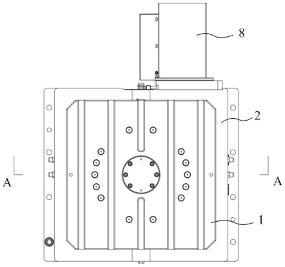 High-precision rotary table with hydraulic brake structure