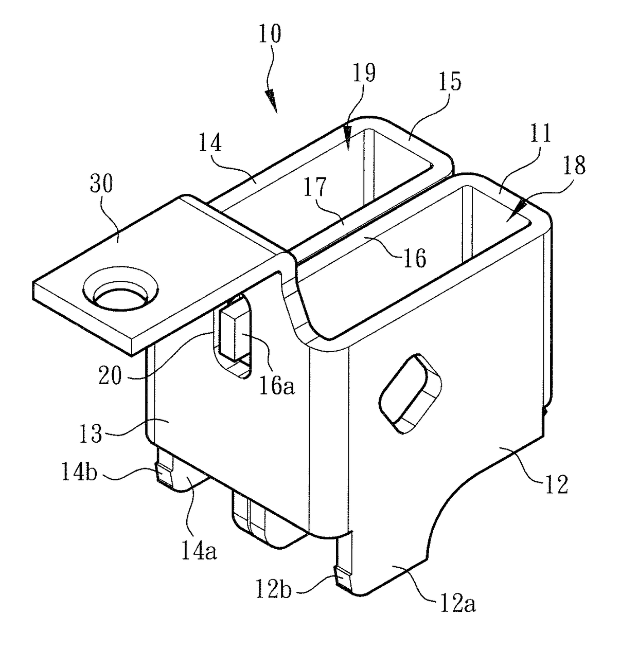 Electrical connector limiter structure of wire connection terminal