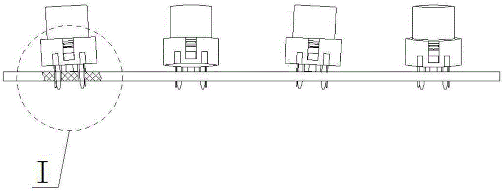 A fixing fixture and welding method for welding buttons on a button board