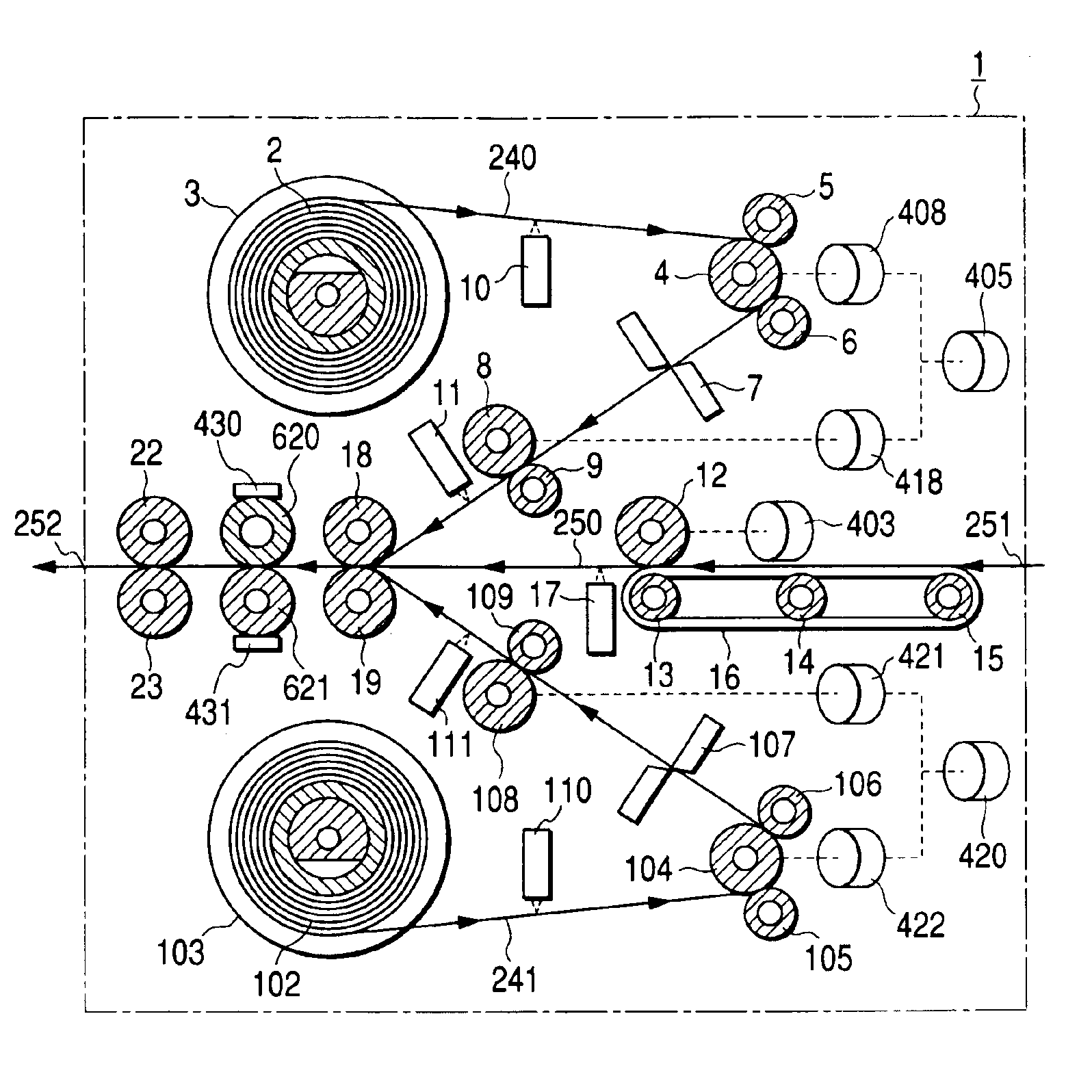 Double-side lamination system