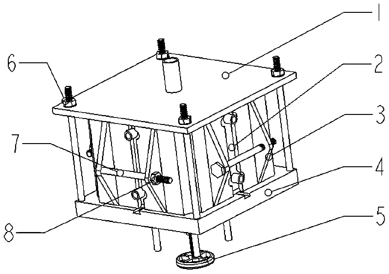 Size-variable clamp for abrasive flow machining of valve block through hole