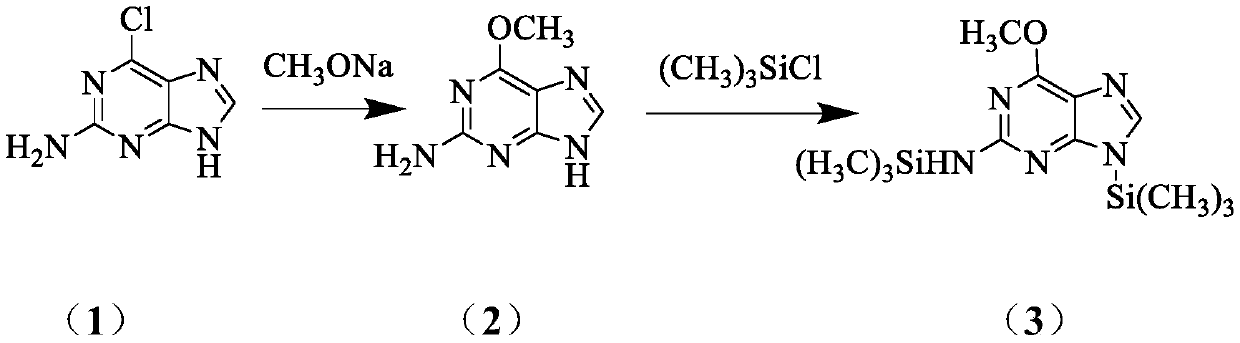 A kind of preparation method of nelarabine