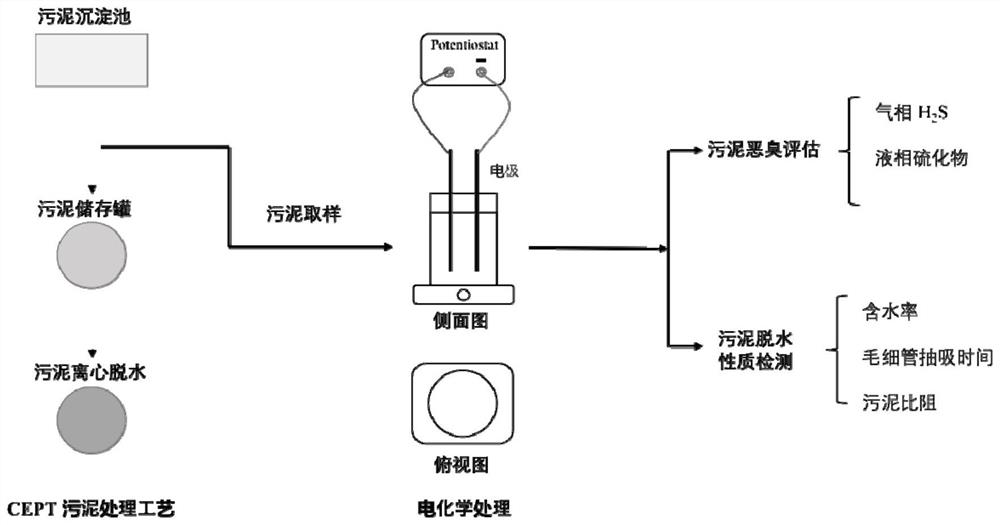 Method for treating sludge and deodorizing method