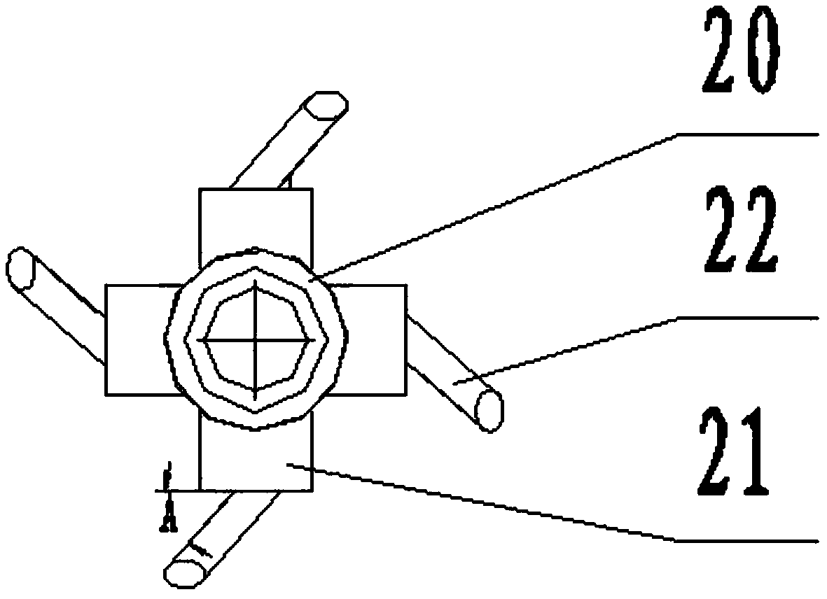 Rotary tilling, ridging, dibbling and watering machine