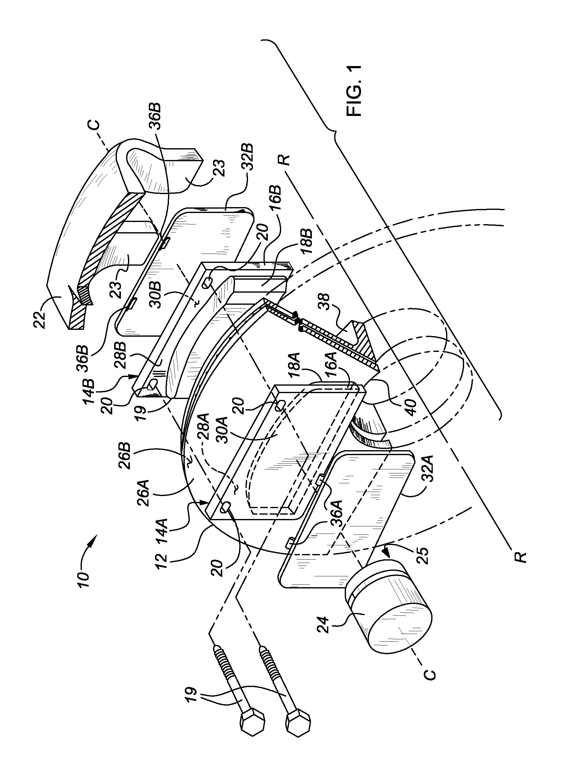 Brake rotor with embedded loose-mass damper system