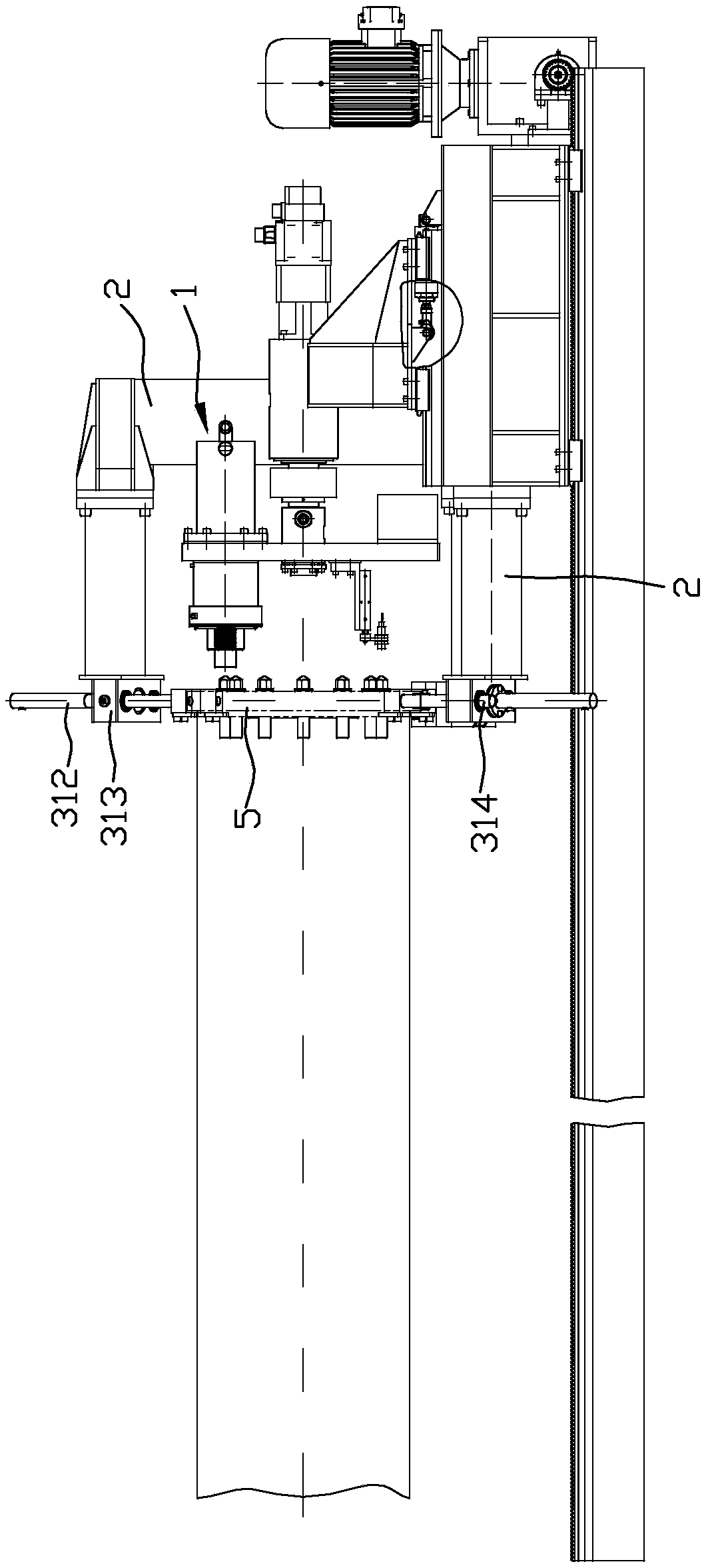 Nut demounting machine